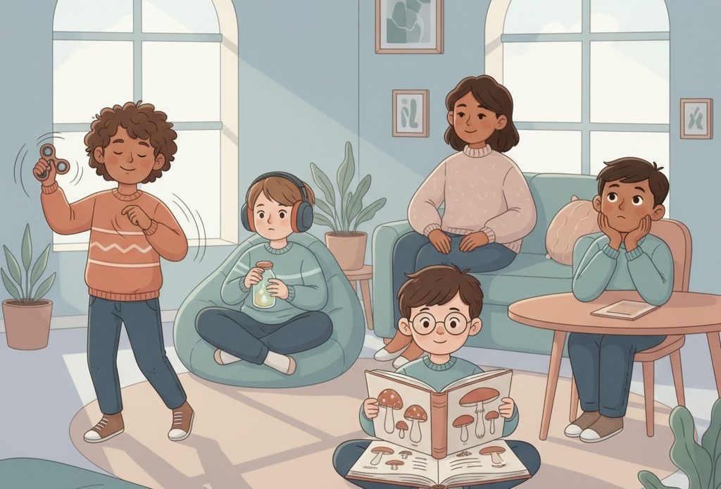 Neurodivergent children in a safe, accepting environment where they can be themselves