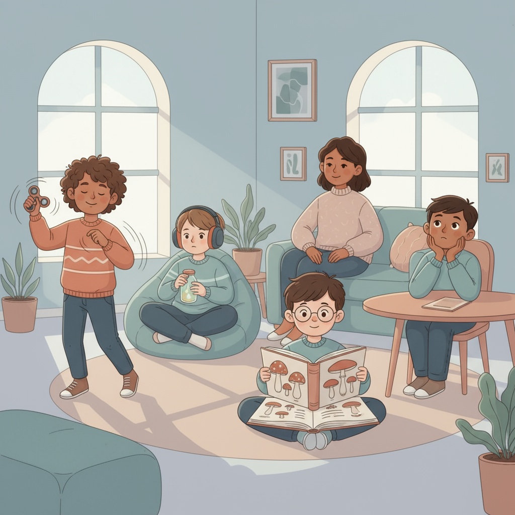 Neurodivergent children in a safe, accepting environment where they can be themselves